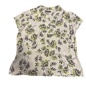 Columbia floral button up shirt